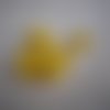 Perles rondes jaune en résine - 8 mm - lot de 8
