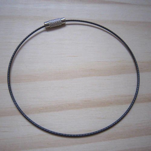 Support de bracelet câblé en métal noir