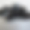 Palet rectangulaire en verre noir jet picasso - 12 x 8 mm