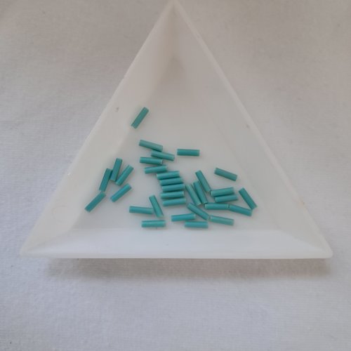Bugles miyuki 6 mm bgl-412fr - mat opaque turquoise green ab