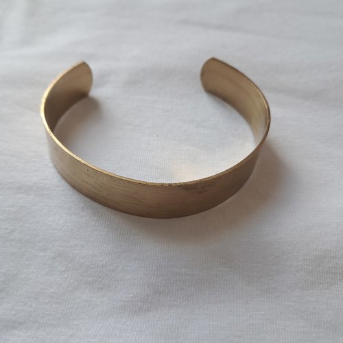 Bracelet manchette laiton - 14 mm