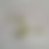 Perles toupies vertes en verre - lot de 8