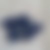 Perles rondes bleu imitation lapis lazuli en verre - 10 mm - lot de 2