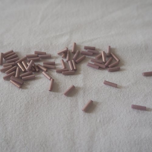 Bugles miyuki 6 mm bgl-2034 - mat antique rose gold luster