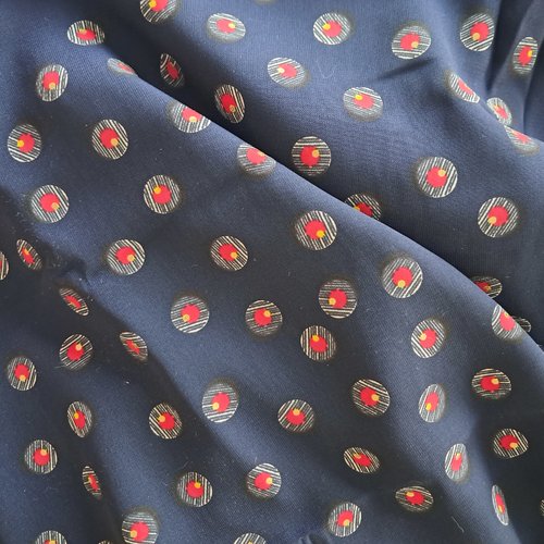 Javanaise de polyester palets rouges sur fond marine