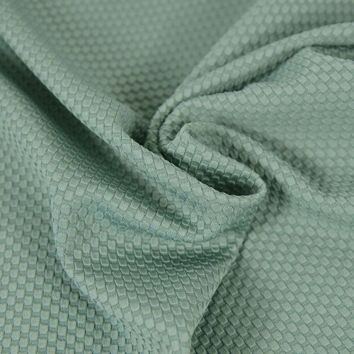 Sweat polyester nid d’abeille vert d'eau