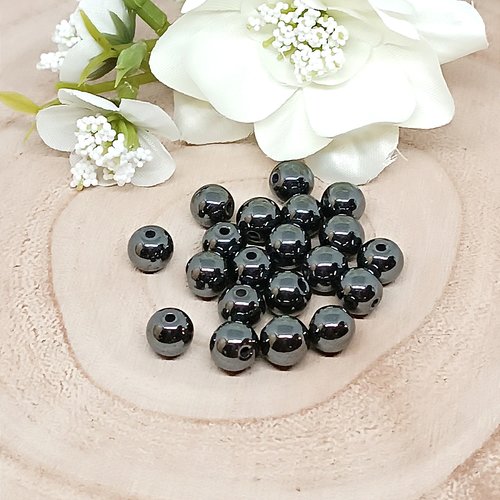 Lot de 20 perles hématite per-32