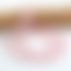 Lot de 20 perles naturelles quartz rose 8mm