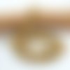 Lot de 20 perles naturelles oeil de tigre doré aaa 8mm
