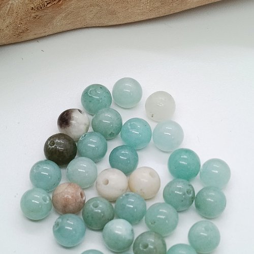Perles naturelles amazonite