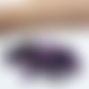 Perles naturelles agate violette