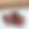Perles naturelles agate de feu rouge