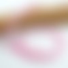 Lot de 30 perles naturelles agate craquelée rose 6mm