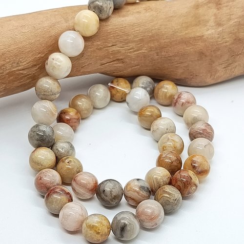 Perles naturelles agate crazy