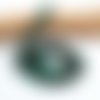 Lot de 20 perles naturelles agate dzi verte 8mm