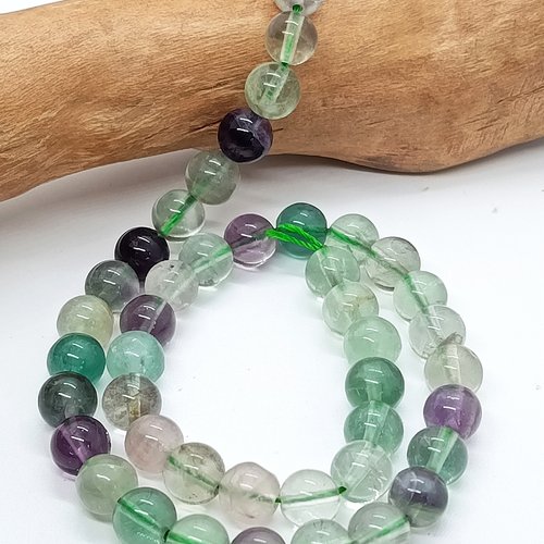 Perles naturelles fluorite