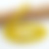 Lot de 20 perles naturelles calcédoine jaune 8mm