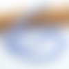 Perles naturelles agate dentelle bleue