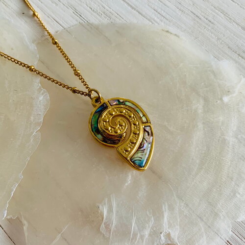 Collier moana (coquillage) abalone