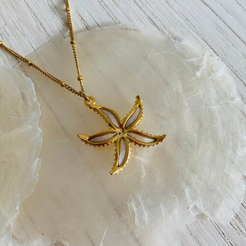 Collier moana (étoile de mer) - nacre