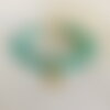 Bracelet maupiti (perles agate verte veine de dragon et acier inoxydable)