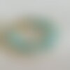 Bracelet huahine (perles amazonite et acier inoxydable)