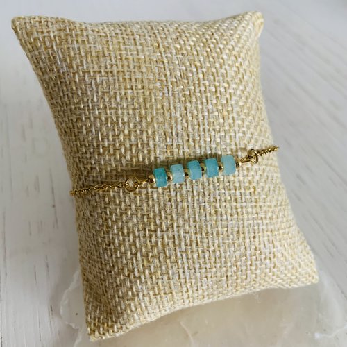 Bracelet bora-bora - amazonite (acier inoxydable et amazonite)