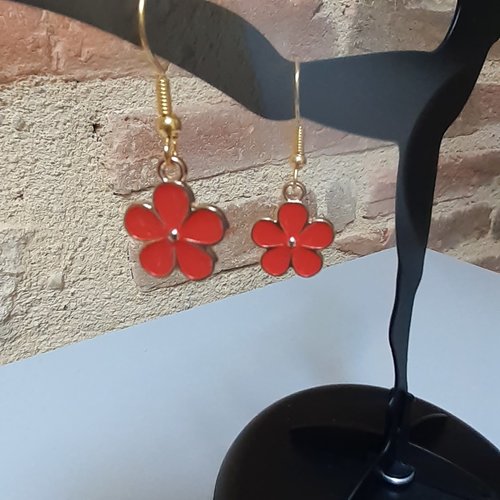 Boucles d'oreilles fleurs, idée cadeau original pour 10 ans, bijou fille 7 ans, idée cadeau gouter d'anniversaire fille