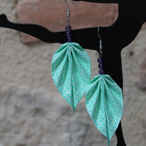 Boucles d'oreilles fantaisies, idée cadeau anniversaire femme, oriflow