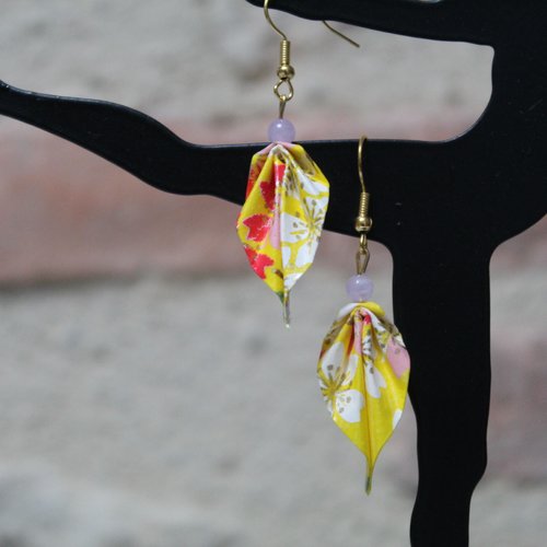 Boucles d'oreilles fantaisies fille, idée cadeau noël, oriflow