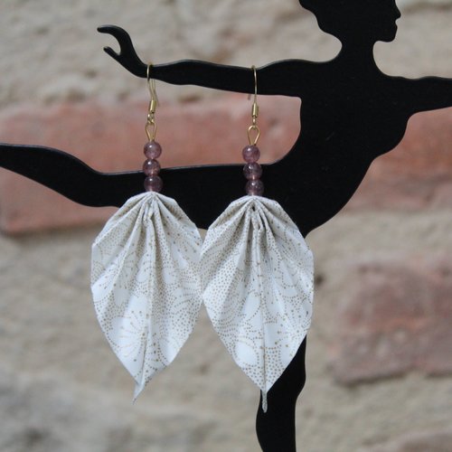 Boucles d'oreilles pour les fêtes, bijou élégant, oriflow