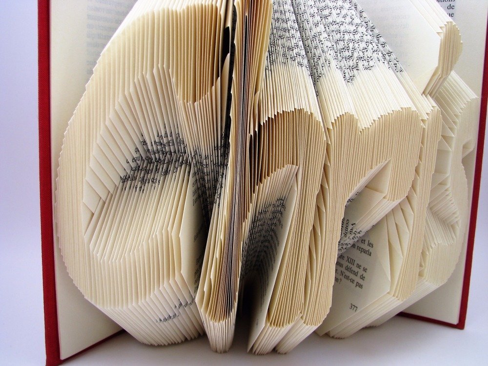 Art Du Papier Plié 7 Lettres Livre plié personnalisable 5 lettres - prénom - cadeau - nom à la
