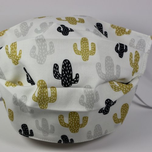 Masque barrière homme "cactus"
