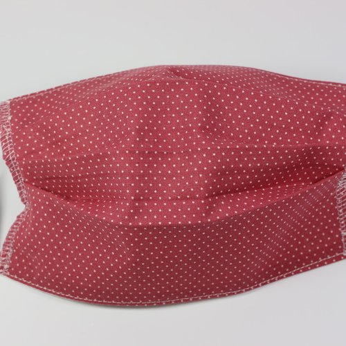 Masque barrière "petits pois, bois de rose"