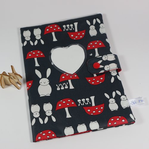 Protège carnet de santé "petits lapins"