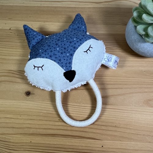Hochet " renard bleu jean ".
