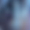 Sac seau en simili cuir bleu nuit irisé: "douce nuit"