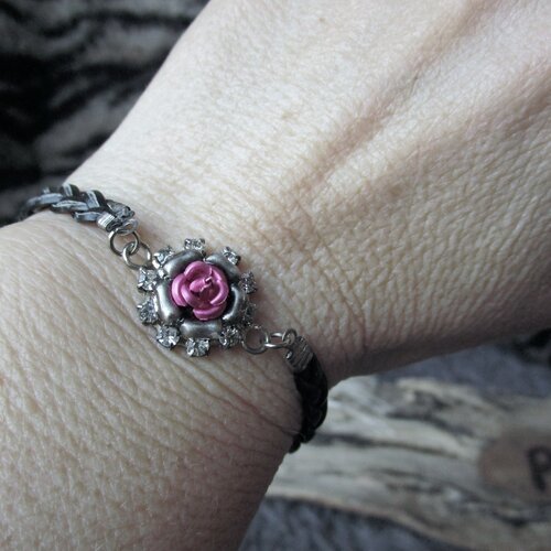 Bracelet SWAROVSKI en Métal Rose et Cristal - - Cleor