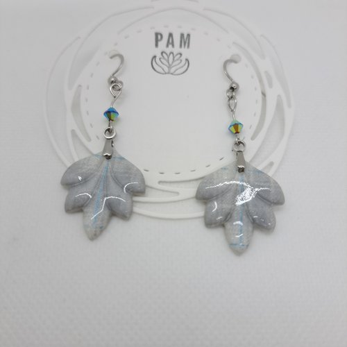 Boucles d'oreilles à carreaux