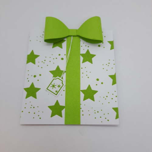 Carte paquet cadeau pour offrir une carte cadeau - vert pomme