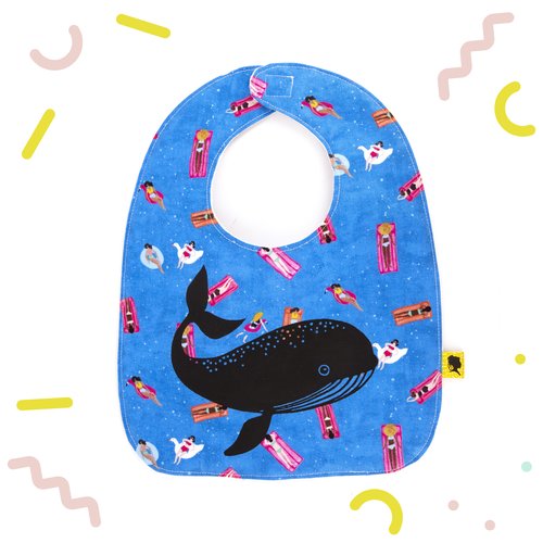 Bavoir Bebe Bleu Avec Une Baleine Coton Theme Plage Motif Bouee Doublure Nid D Abeille Cadeau Original Pour Bebe Taille 0 24 Mois Un Grand Marche