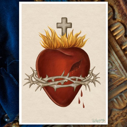 Cœur sacré ~ carte / print