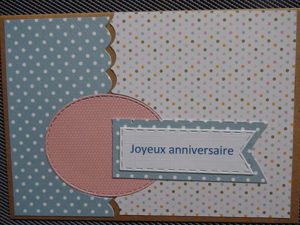 Carte Anniversaire Ado Enfant Motif A Pois Un Grand Marche