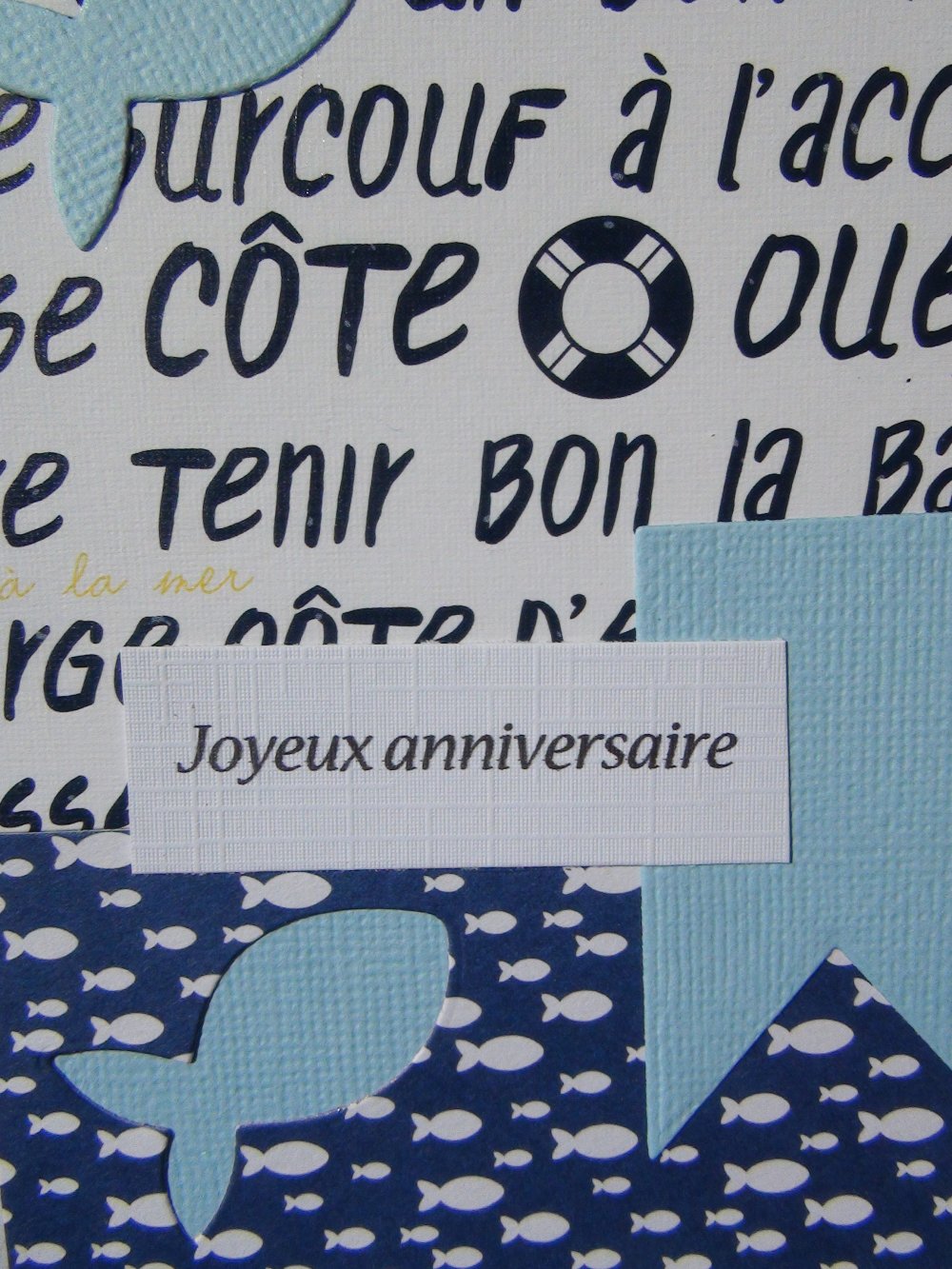 Carte D Anniversaire Pour Bebe Ou Enfant Theme Poisson Mer Un Grand Marche