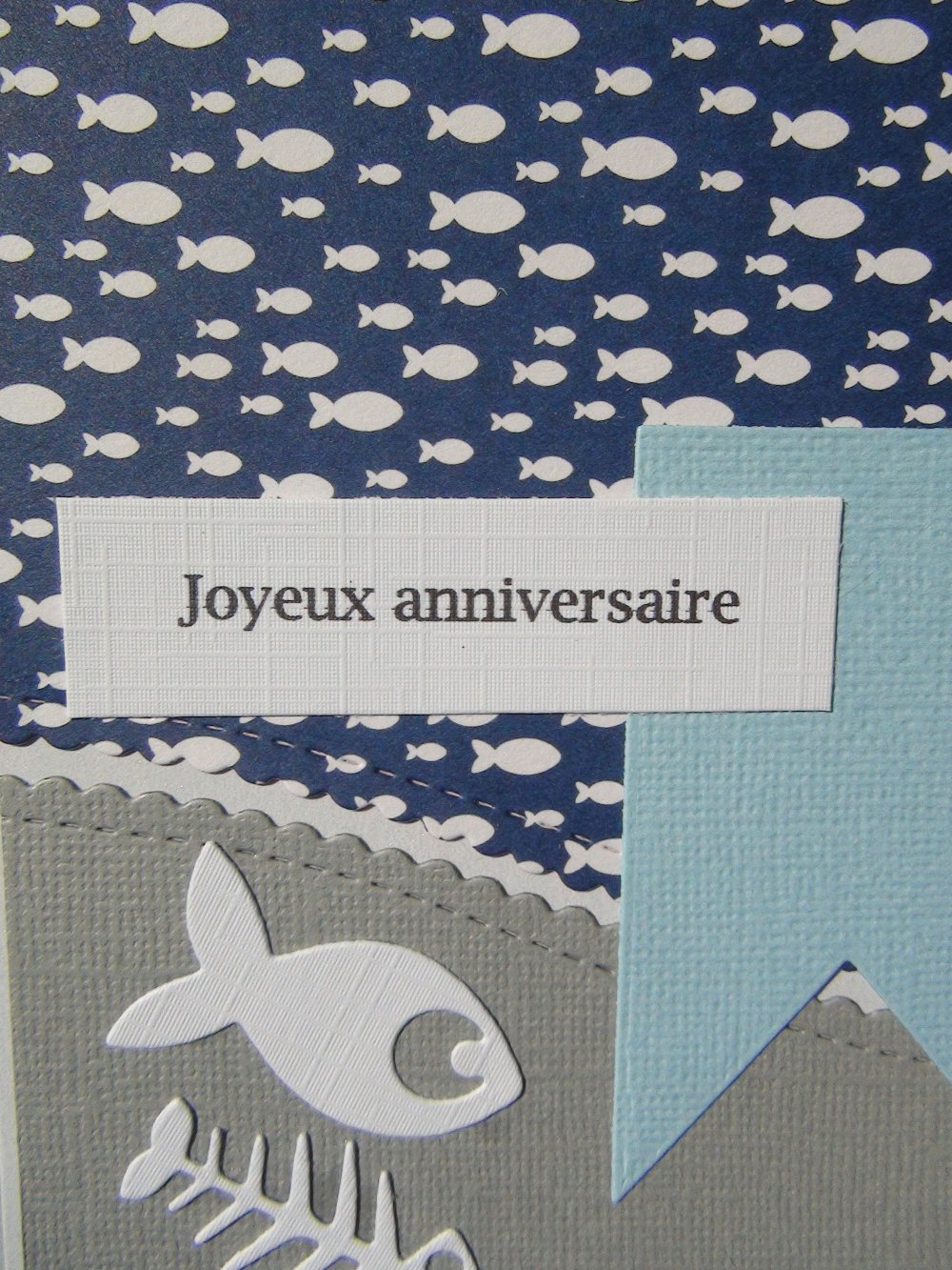 Carte D Anniversaire Pour Bebe Ou Enfant Theme Poisson Mer Un Grand Marche