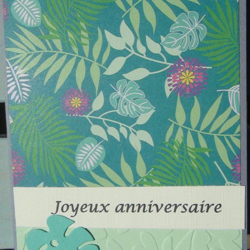Carte D Anniversaire Femme Theme Hawai Un Grand Marche