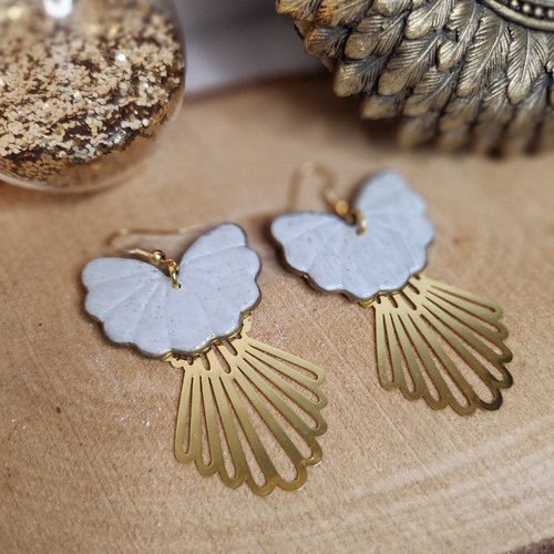Boucles d'oreilles "éventail