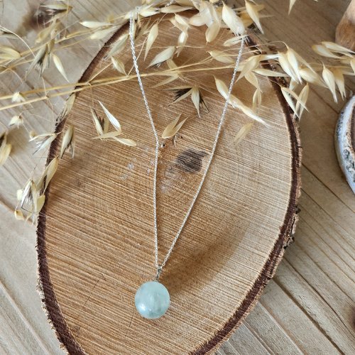 Collier "pierre fluorite"