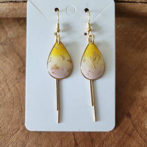 Boucles d'oreilles " lagon"
