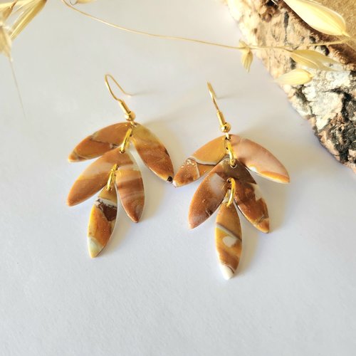 Boucle d'oreilles "grappe d'automne"